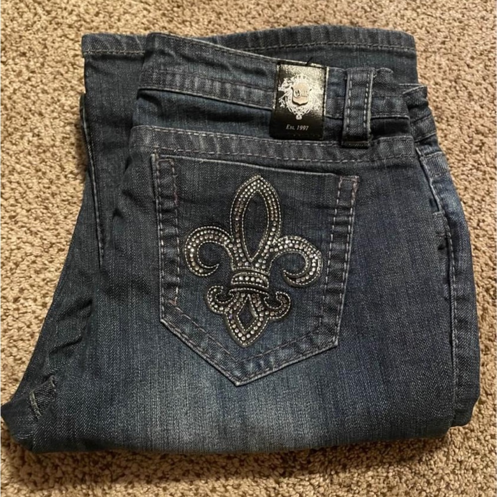 Cello L.A. Idol and Rue 21 jeans bundle rhinestones tinsel bootcut flare